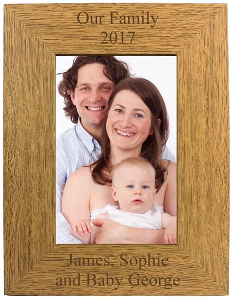 Personalised Engraved Portrait Wooden Photo Frame From Go Find A T
