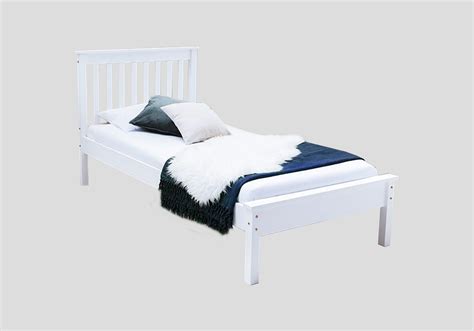 Flair Disley Solid Wood Single Bed Frame White