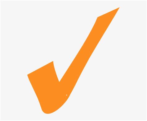 How To Set Use Orange Checkmark Icon Png Check Mark And X Mark Png