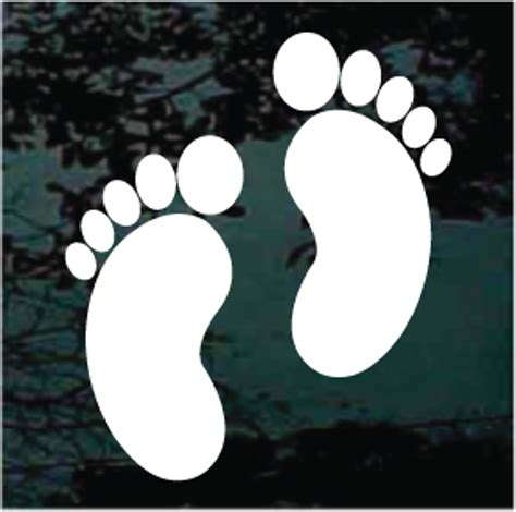 Footprints Window Decal And Car Sticker Design 06