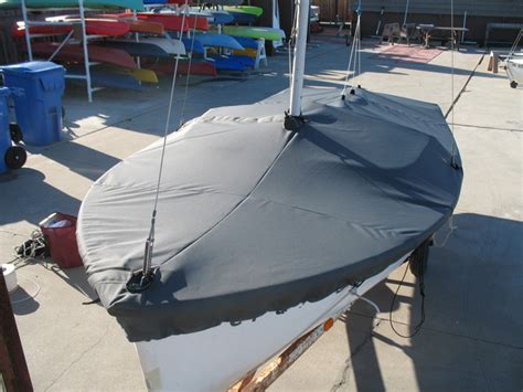 Vanguard 15 Sailboat Mooring Cover Mast Up Flat Cover Slo Sail And