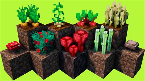 Crops 3d Texture Pack Para Minecraft 1193 1182 1171 1165 1