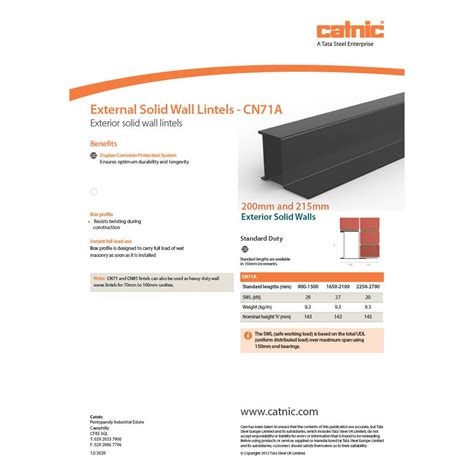 Catnic Cn71a Steel Box Lintel — Armstrong Cheshire