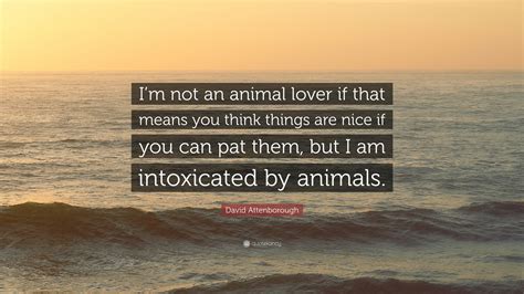 I am in favor of animal rights as well as human rights. David Attenborough Quote: "I'm not an animal lover if that ...