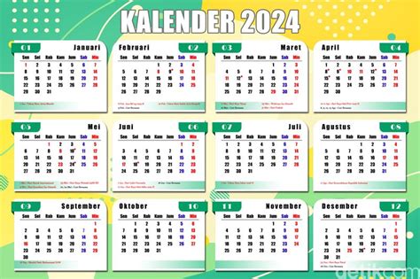 Link Kalender 2024 Lengkap Dengan Tanggal Merah Dan Cuti Bersama Pdf
