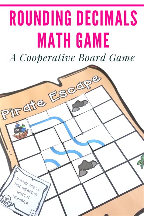 Rounding Decimals Game Cooperative Math Game Decimal Math Games