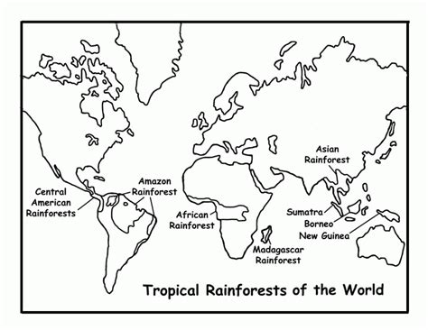 The unique free coloring pages will even teach your kids a few basic things about latitudes and longitudes. Map Of The World For Kids Coloring Pages - Coloring Home