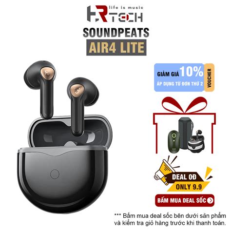 Tai Nghe Không Dây True Wireless Soundpeats Air4 Lite Bluetooth 5 3 Low