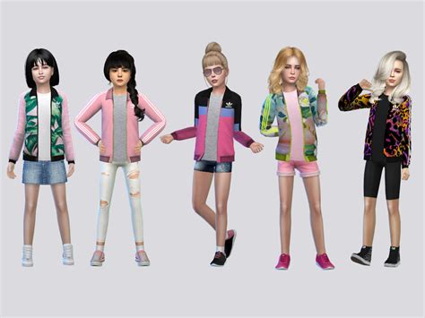 The Sims Resource Adidas Track Jacket Girls