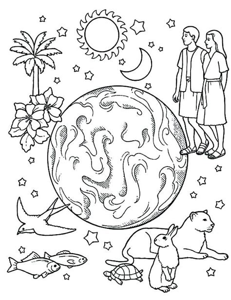 A Black And White Drawing Of The Earth With Two People Standing On Top
