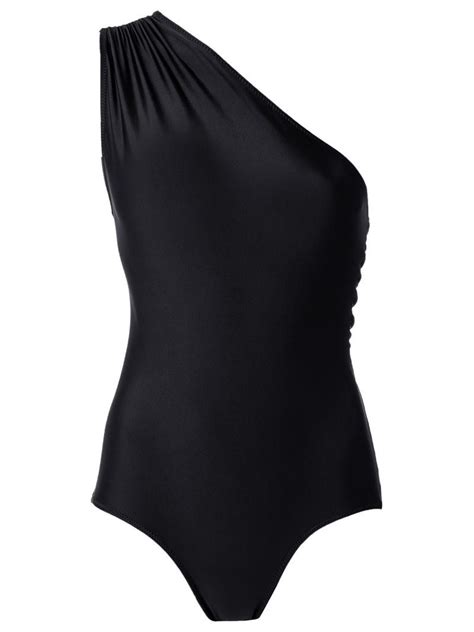 Adriana Degreas Asymmetric Swimsuit Womens Size Medium Black