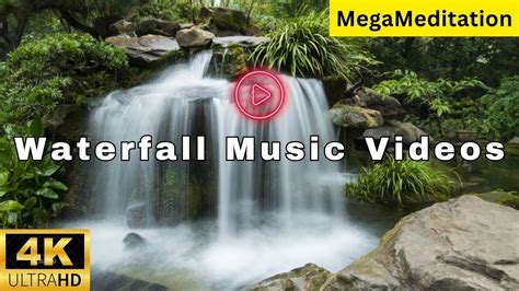 Beautiful Waterfall Relaxing Music And Calming 4K Waterfall Nature