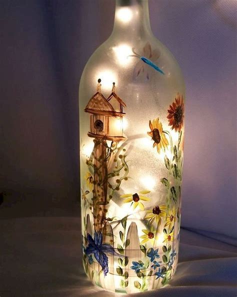 40 Fantastic Diy Wine Bottle Crafts Ideas With Lights Lighted Wine