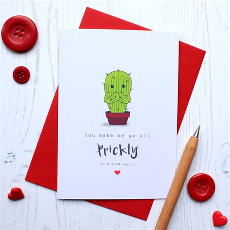 Prickly Cactus Valentines Day Card By Miss Shelly Designs