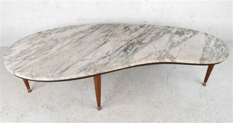 Founded atop three slanted legs, this manufactured wood design it offers a curved top with a solid. Mid-Century Modern Italian Marble Kidney Shaped Coffee ...