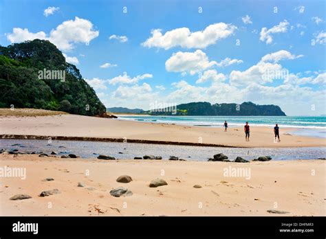 Hot Water Beach Coromandel Peninsula New Zealand Stock Photo Alamy
