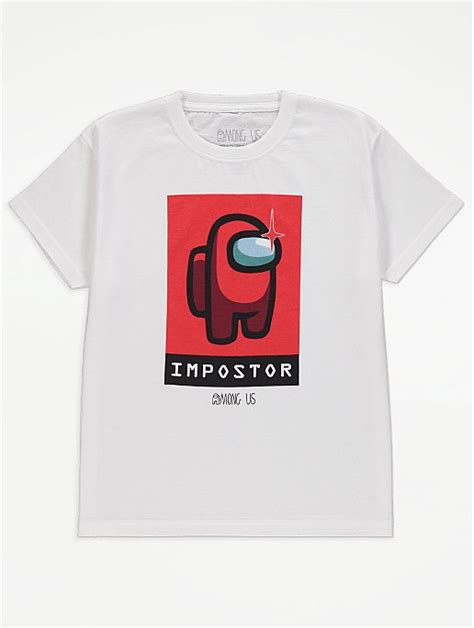 Among Us Imposter Graphic T Shirt Kids George At Asda
