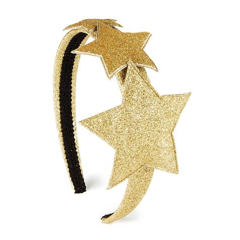 Holiday Gold Glitter Stars Headband Gold Glitter Stars Star Headband