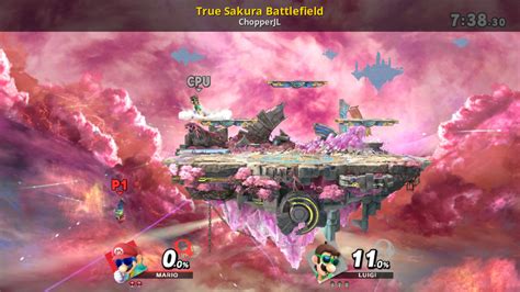 True Sakura Battlefield Super Smash Bros Ultimate Mods