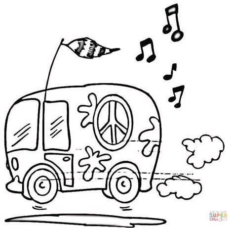 Print coloring of bus and free drawings. VW Bus Coloring Page - Coloring Home