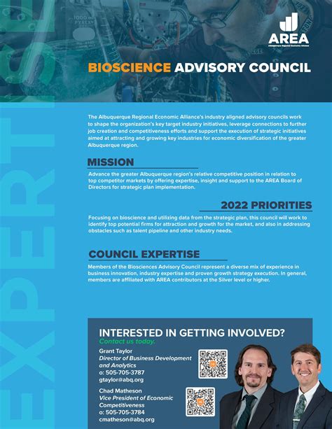 Biosciences Advisory Council Albuquerque Regional Economic Alliance