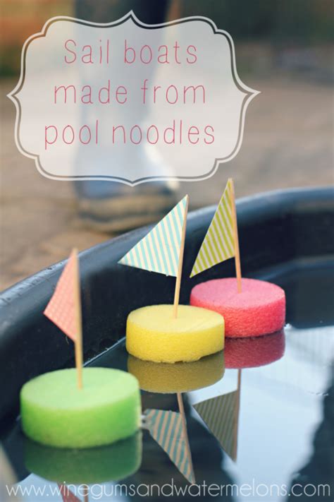 Simple Pool Noodle Boats Craft Preschool Days Craft Activities For