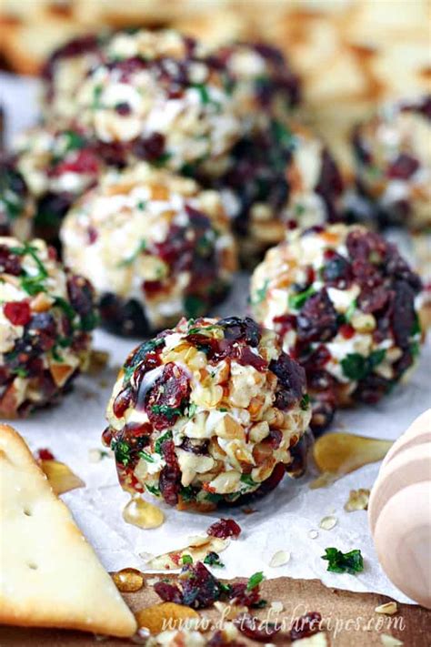 Cranberry Nut Goat Cheese Bites — Lets Dish Recipes