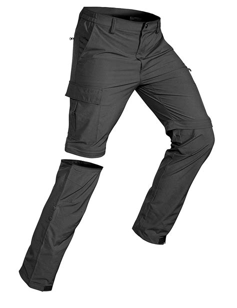 Wespornow Mens Convertible Hiking Pants Quick Dry Lightweight Zip Off Breathable Cargo Pants