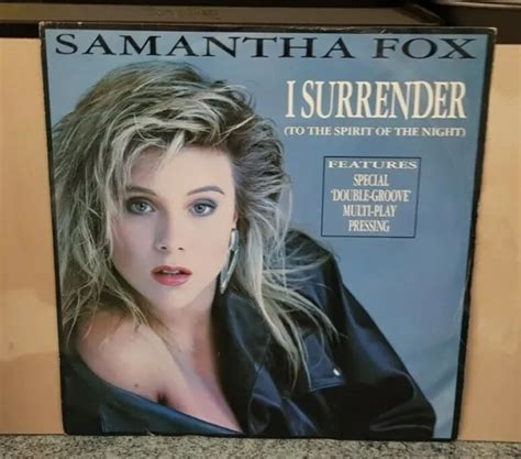 Samantha Fox I Surrender Rare Uk Inch Single Dual Groove Multi Play Pressing Picclick