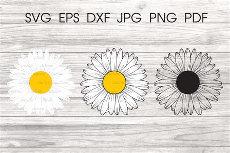 Daisy Flower Svg Flower Svg File For Crafters