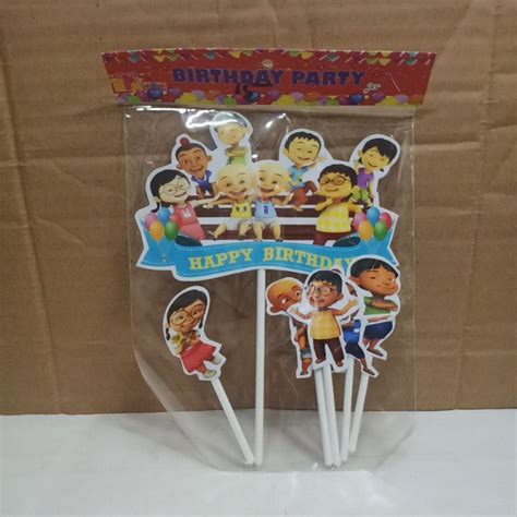 Jual Cake Topper Hiasan Kue Upin Ipin Shopee Indonesia