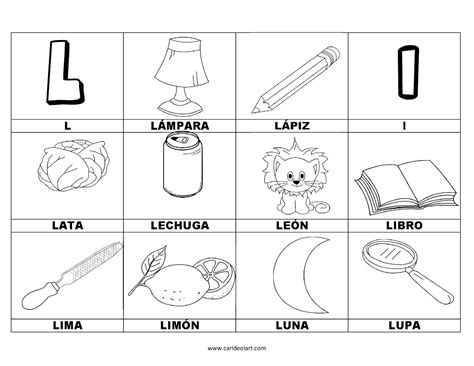 Dibujos Para Colorear De Palabras Que Empiezan Con A - Impresion gratuita