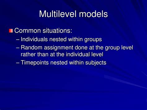 Ppt Multilevel Models Powerpoint Presentation Free Download Id5813407
