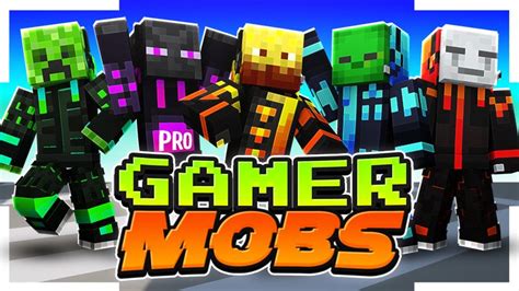 Pro Gamer Mobs By The Lucky Petals Minecraft Skin Pack Minecraft