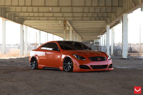 Lowered Orange Infiniti G37 With Minor Exterior Changes — Gallery