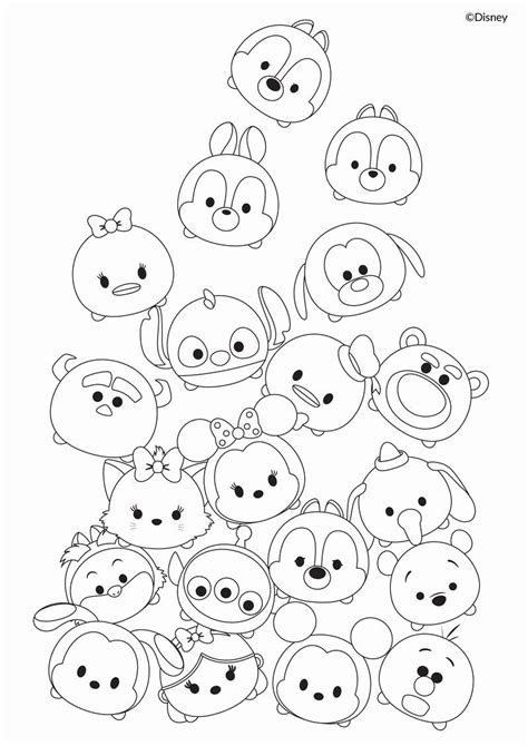 Frozen, disney tsum tsum, disney magic kingdoms, and olaf's adventures. Tsum Tsum Coloring Page Elegant Cute Tsum Tsum Coloring ...