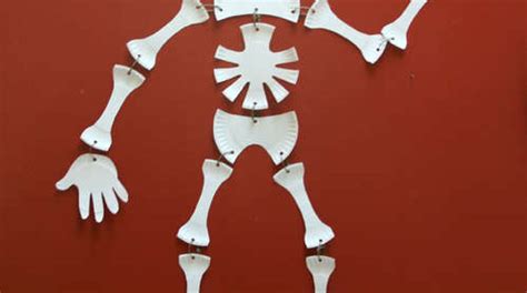 Paper Plate Skeleton Template