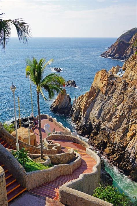 La Quebrada Stairway Acapulco Mexico By Andrey ♡ Pretty