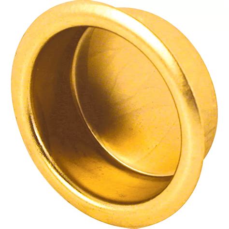 Prime Line 34 In Inset Sliding Closet Door Pull Handle Brass Plated