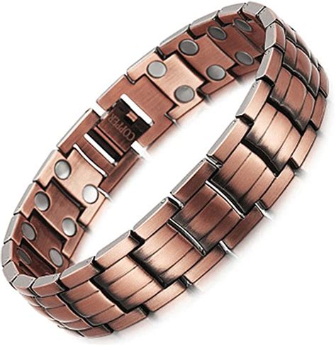 Mens Magnetic Pure Copper Bracelet With Magnets For Arthritis Pain