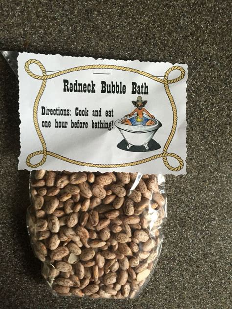 redneck bubble bath printable labels