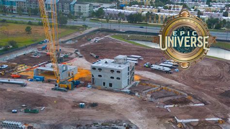 Epic Universe Construction Second Hotel Progress 4k60 Youtube