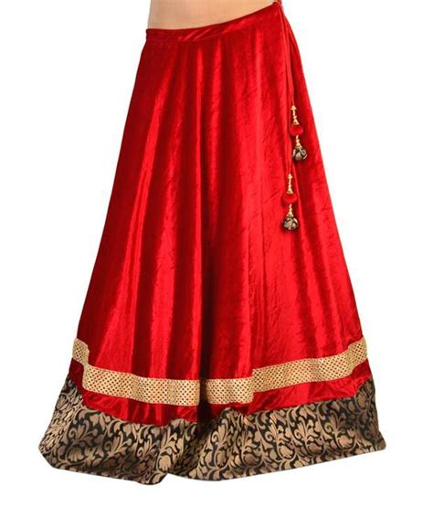 Buy 9rasa Red Velvet Skirts Online At Best Prices In India Snapdeal