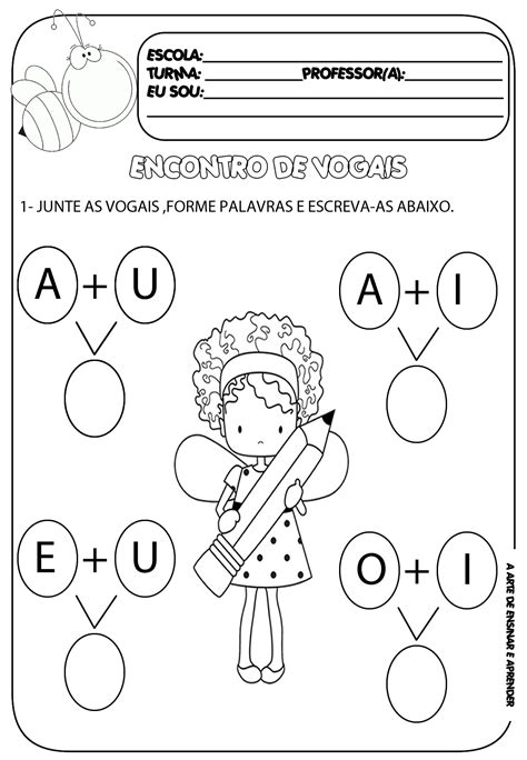 Atividades Encontro Vocalico 1 Ano