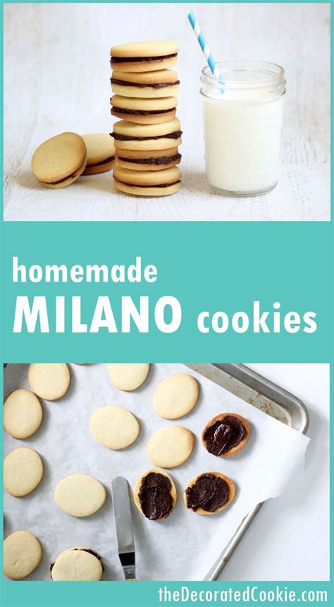 Homemade Milano Cookies The Decorated Cookie Milano Cookies Cookie