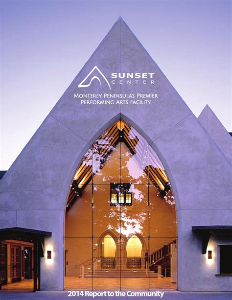 Sunset Cultural Center Inc 2014 Annual Report By Sunset Cultural