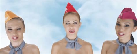 Kazakhstan Travel Companys Ad Featuring Naked Flight Attendants