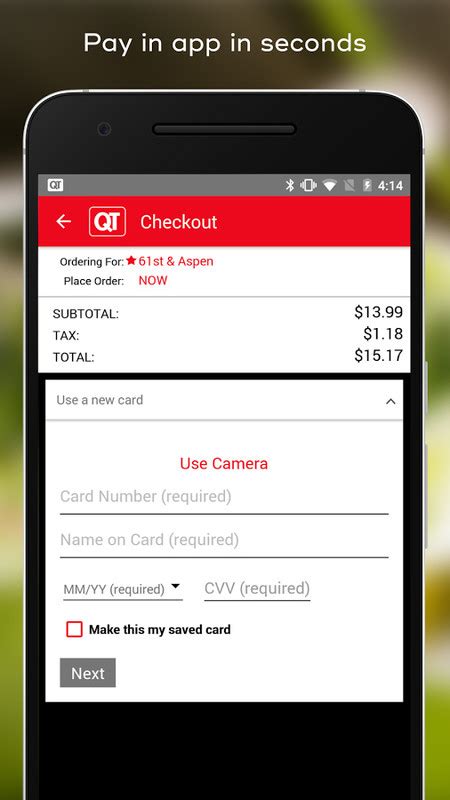 Save $15 off on $75 app orders of home & sporting goods. QuikTrip Food, Coupons, & Fuel Free Android App download ...
