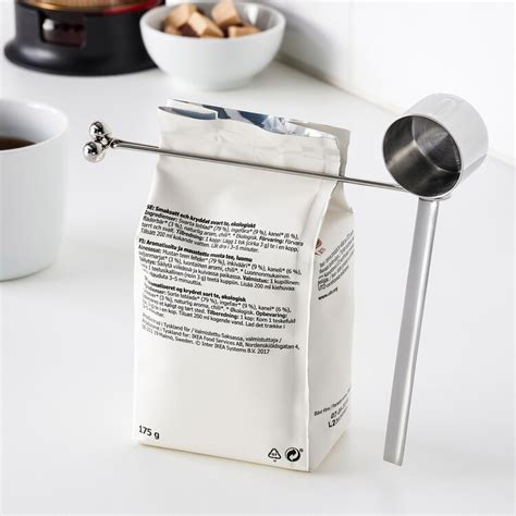 Alat panggang tersebut tidak menimbulkan asap. TEMPERERAD Ukur dan ketip kopi, keluli tahan karat - IKEA