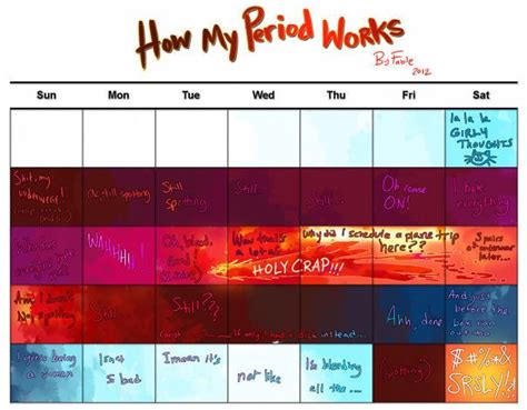 Realistic Period Calendar Babe Quotes Funny Period Memes Hilarious